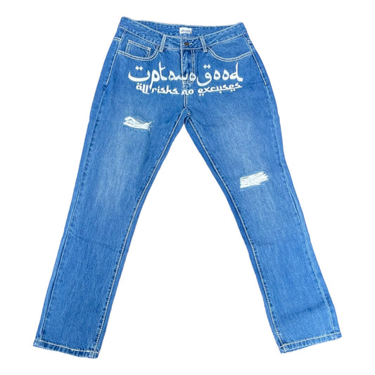 UpToNoGood Blue Wash Denim Jeans